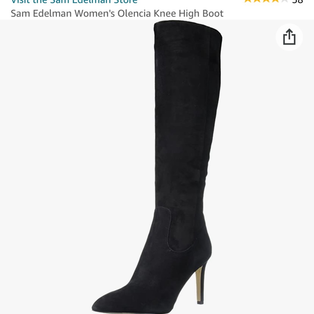 Sam Edelman Olencia Black Suede Boots